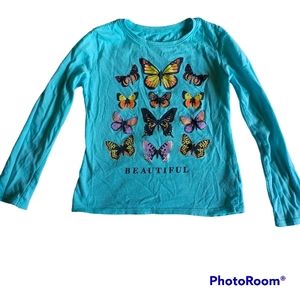 💙4/$13 Long sleeve butterfly shirt